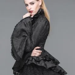 Chemisier Gothique Noir DEVIL FASHION -Vêtements Gothiques sht0170139640281652039138754 3 900