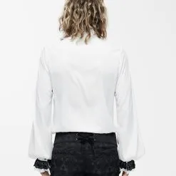 DEVIL FASHION Chemise Gothique Blanche à Jabot 10 DEVIL FASHION Chemise Gothique Blanche à Jabot -Vêtements Gothiques sht023024 900