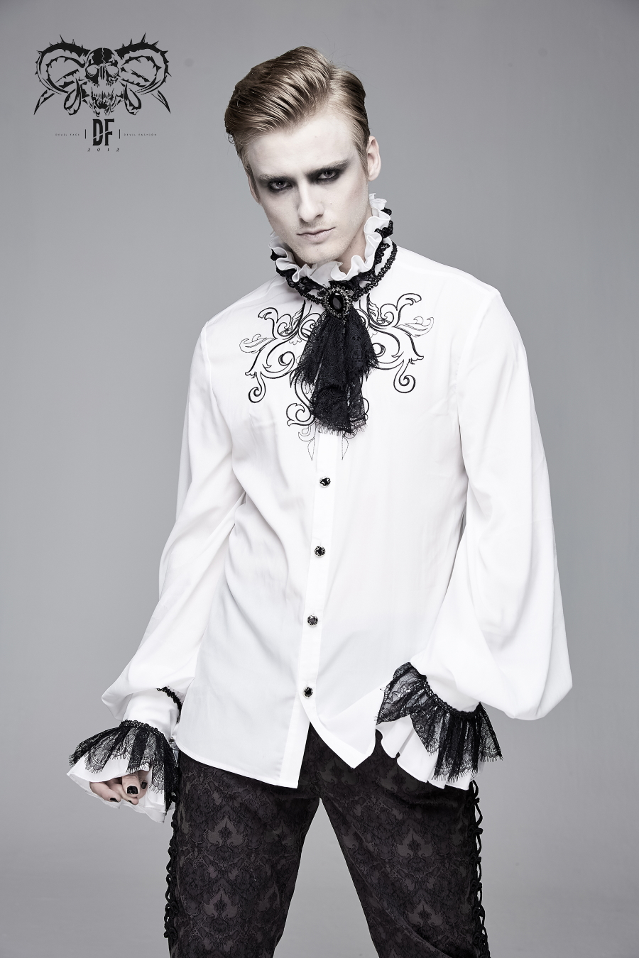 Chemise à Jabot DEVIL FASHION 'gothic Palace' 3 Chemise à Jabot DEVIL FASHION 'gothic Palace'
