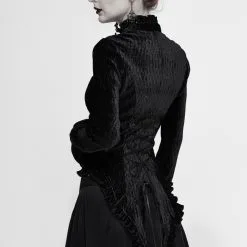 Chemise Velours DEVIL FASHION 'melisenda' 9 Chemise Velours DEVIL FASHION 'melisenda' -Vêtements Gothiques sht0607 900