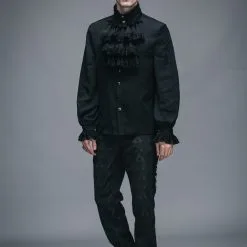 Chemise Gothique à Jabot DEVIL FASHION -Vêtements Gothiques sjm126 7