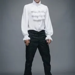 Chemise Victorienne Blanche DEVIL FASHION 9 Chemise Victorienne Blanche DEVIL FASHION -Vêtements Gothiques sjm127 7