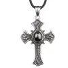 Croix Gothique En Acier Inoxydable ETNOX -Vêtements Gothiques sk327 etnox anhaenger kreuz edelstahl mit zirkonia 1 900