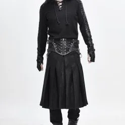 Jupe Gothique Homme DEVIL FASHION 'Sigurd' 11 Jupe Gothique Homme DEVIL FASHION 'Sigurd' -Vêtements Gothiques skt1083 900