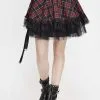 Jupe Plissée DEVIL FASHION 'attala' -Vêtements Gothiques skt11013 900