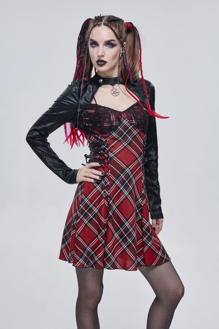 Robe Goth Punk Rock DEVIL FASHION 4 Robe Goth Punk Rock DEVIL FASHION – Image 2