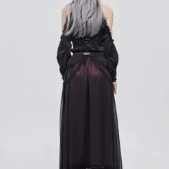 Longue Jupe DEVIL FASHION 'Krylpesia' -Vêtements Gothiques skt1399 900