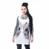 Tunique POIZEN INDUSTRIES 'skull Tree' -Vêtements Gothiques skull tree vest chemical black white 2 900