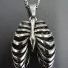 DISCOBOLE Pendentif En Forme De Cage Thoracique -Vêtements Gothiques snk354c 0 900