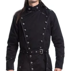 Manteau POIZEN INDUSTRIES 'solomon' 7 Manteau POIZEN INDUSTRIES 'solomon' -Vêtements Gothiques solomon coat mens black chemical black 11 900