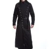 Manteau POIZEN INDUSTRIES 'solomon' 2 Manteau POIZEN INDUSTRIES 'solomon' -Vêtements Gothiques solomon coat mens black chemical black 1 900