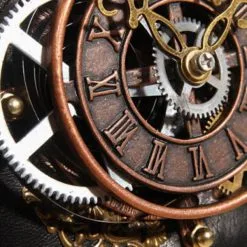 RQ-BL Ceinture Steampunk Noire RQBL -Vêtements Gothiques sp072bk3 900