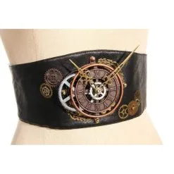 RQ-BL Ceinture Steampunk Noire RQBL -Vêtements Gothiques sp072bk6 900