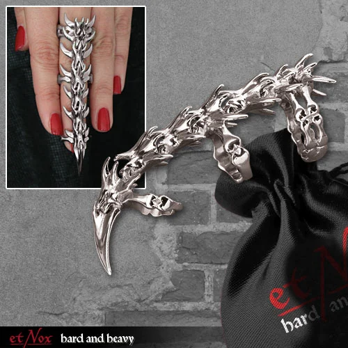 Bague Armure En Acier Inoxidable ETNOX 3 Bague Armure En Acier Inoxidable ETNOX