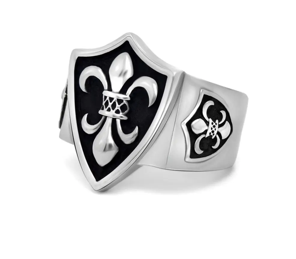 DISCOBOLE Bague Monarchique En Acier Inox 3 DISCOBOLE Bague Monarchique En Acier Inox