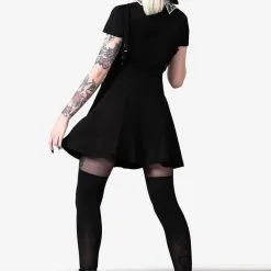 Jupe Gothique KILLSTAR 'Study Hell' -Vêtements Gothiques study hell suspender skirt w g x1600 900