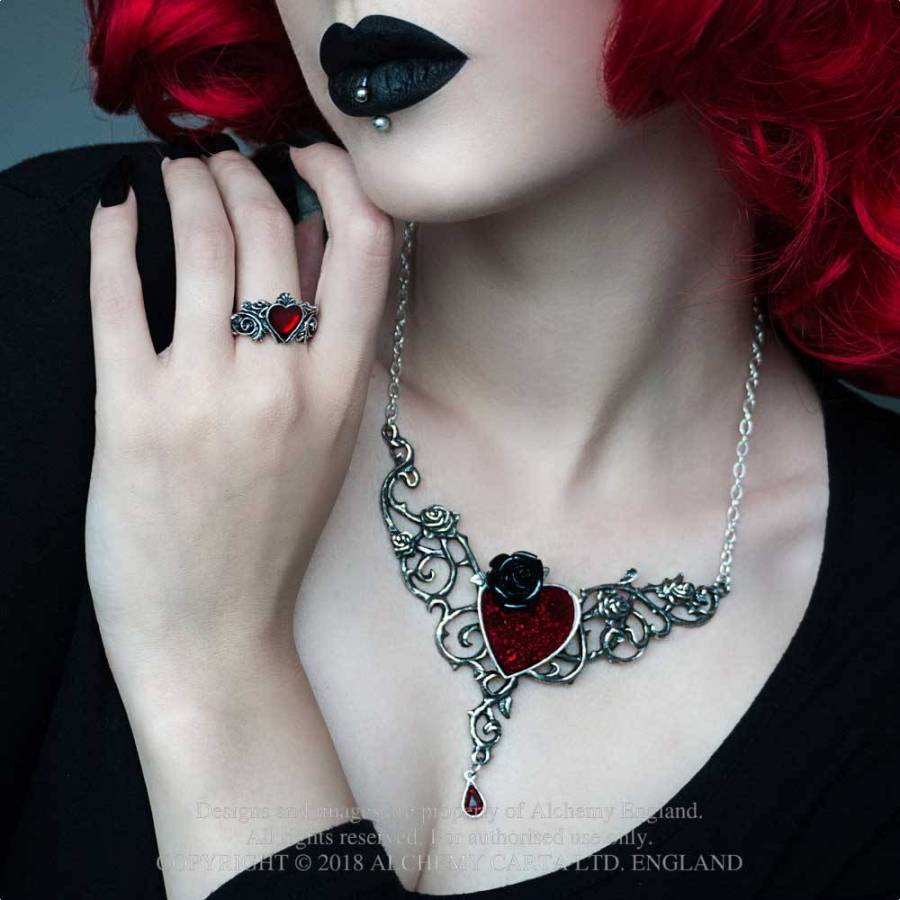 Collier Alchemy Gothic 'the Blood Rose Heart' 5 Collier Alchemy Gothic 'the Blood Rose Heart' – Image 3