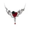 Collier Alchemy Gothic 'the Blood Rose Heart'