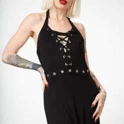Robe KILLSTAR 'Tristania' -Vêtements Gothiques tristania maxi halter dress c x1600 900