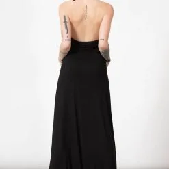 Robe KILLSTAR 'Tristania' -Vêtements Gothiques tristania maxi halter dress h x1600 900