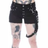 Short Clouté Vixxsin 'true' 1 Short Clouté Vixxsin 'true' -Vêtements Gothiques true shorts black vixxsin 1 900