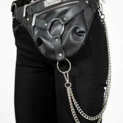 Sacoche Gothique KILLSTAR 'unchained' -Vêtements Gothiques unchained waistbag w b x1600 900