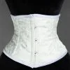 DISCOBOLE Serre-taille Gothique Brocarde Blanc -Vêtements Gothiques white brocade waist cincher 900