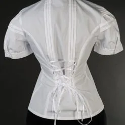 DISCOBOLE Chemisier Victorien Blanc -Vêtements Gothiques white edwardian blouse 4 900