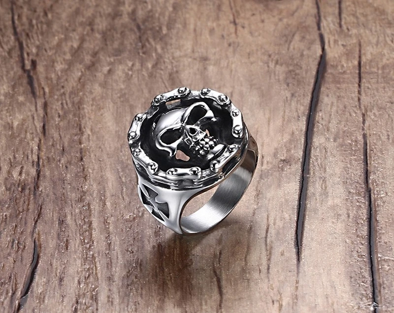 DISCOBOLE Bague Gothique Skull 5 DISCOBOLE Bague Gothique Skull – Image 3