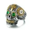 DISCOBOLE Bague Skull 'demon Sugar' -Vêtements Gothiques wholesalestainlesssteelmenssugarskullring 900