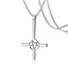 DISCOBOLE Croix Satanique Inversée -Vêtements Gothiques wholesalestainlesssteelsatanscrosspendant 900