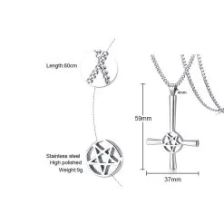 DISCOBOLE Croix Satanique Inversée 9 DISCOBOLE Croix Satanique Inversée -Vêtements Gothiques wholesalestainlesssteelsatanscrosspendants 900