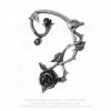 Boucle D'oreille ALCHEMY GOTHIC 'black Rose' -Vêtements Gothiques wild black rose ear wrap 900