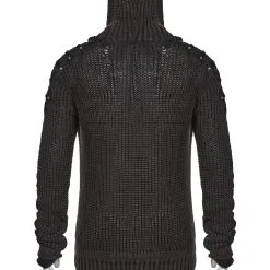 Pull Tricot PUNK RAVE 'cotte De Maille' -Vêtements Gothiques wm052back 900