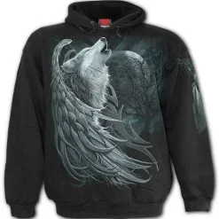 Sweat Capuche Dark Wear SPIRAL 'Wolf Spirit'