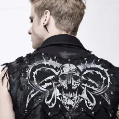 Veste Sans Manches DEVIL FASHION 'The Beast' -Vêtements Gothiques wt0435 900