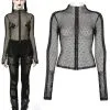 Haut Gothique PUNK RAVE En Tissu Mesh 1 Haut Gothique PUNK RAVE En Tissu Mesh -Vêtements Gothiques wt760 900