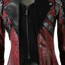 Veste Gothique Homme PUNK RAVE 'red Funeral' -Vêtements Gothiques y 349redf 900